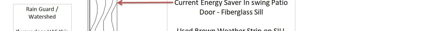 Hurd Swinging Patio Door Sweep and Seal Comparison