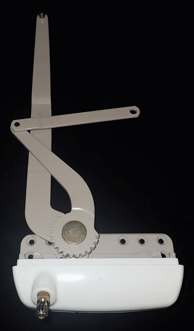 Casement window operator crank mechanism