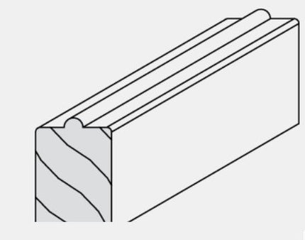 116 Wood Lower Section for Sill Cover For Hurd Awnings and Casements