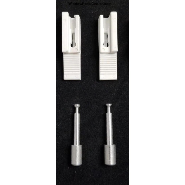 705 - Vinyl Window Screen Pins - Cap, Spring and Plunger- 7/32 inch Plunger Flip Type White