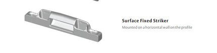 C10000FMK Interlock ASSA ABLOY TRU-Latch Pro Latch Surface Fixed Striker (Face Mount Keeper)