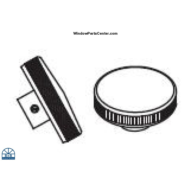 108 Hand Knob Bright Brass Casement Window Parts