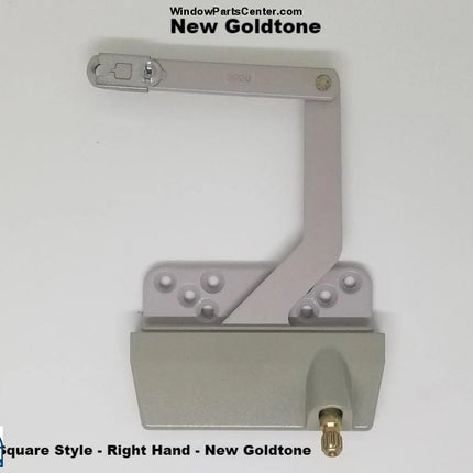 111 Truth Split Arm / Dyad Operator New Goldtone Right Square Casement Window Parts