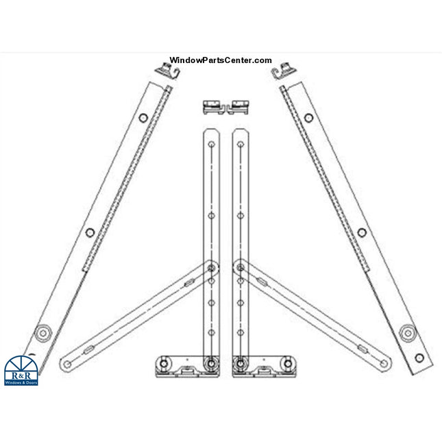 Replacement Awning and Casement HingeKnown Part Numbers: 121, 30451, 30144, 30350, 20681, 30463, 31512, 31532