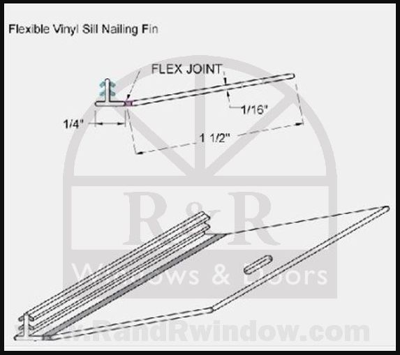 692 Folding Nailing Fin Sill Set of 4 R&R Windows & Doors