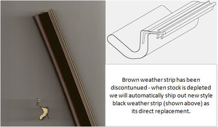 826 OLD STYLE - Weather-strip for Inswing Door w Fiberglass Sill - See description for Direct Replacement