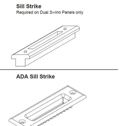 847 - Gu Sill Strike Plug And Ada For Swinging Doors