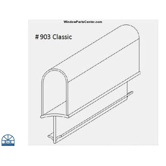 Classic Style Sash Casement Weather Strip  Known Part Numbers: 011814, 015200, 015582, HRP060, HRP058, HRP059. For Hurd Casement Windows