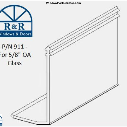 911 5/8" Snap-In-Vinyl Glazing Bead vReplacement parts for: Hurd, Rivco and Marvin Windows and Doors. 