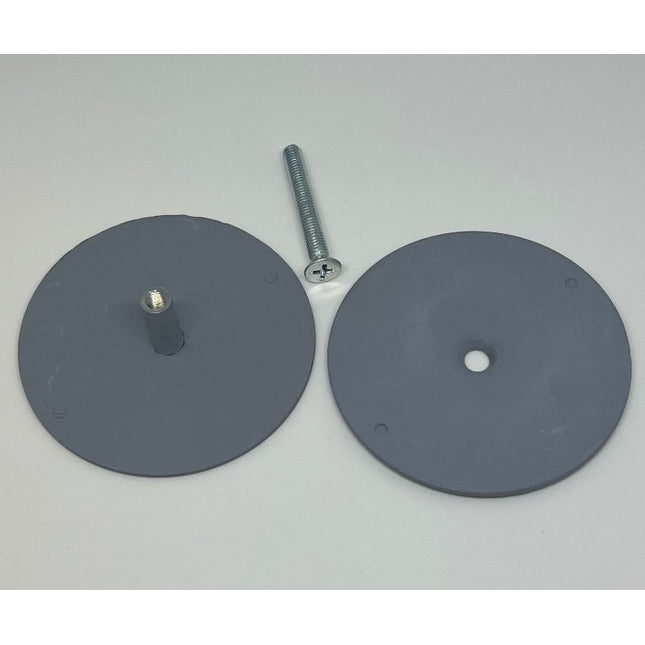 S9005 Don-Jo BF 161  Hole Filler Plate Cover 2-1/8in, Gray Primed Alternate Part Numbers: 104130, 422265, 8886PC, 8886PCB, 924050, BF-161-PC, BF161PC