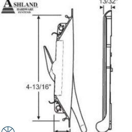 Bb12005 - Ashland Casement Window Lock Handle And Escutcheon Bezel Biltbest