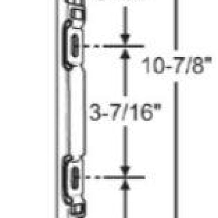 C1059 Amesbury Truth Gemini Ii Lock Pd Gemini Keeper 2-3 Panel(Dual Mortise) Keeper
