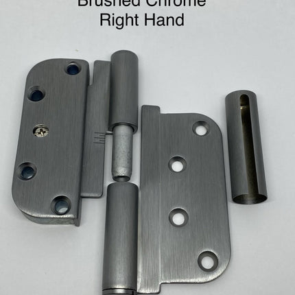 R801/r802 - Rockwell M3 Dual Adjustable Lift Off Concealed Ball Bearing Hinge Right Hand / Brushed