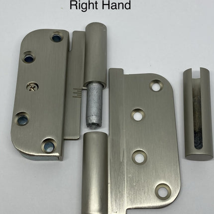 R801/r802 - Rockwell M3 Dual Adjustable Lift Off Concealed Ball Bearing Hinge Right Hand / Satin