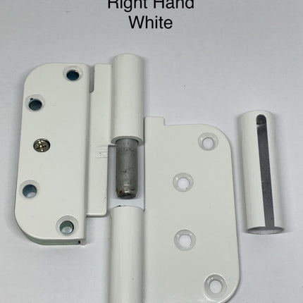 R801/r802 - Rockwell M3 Dual Adjustable Lift Off Concealed Ball Bearing Hinge Right Hand / White