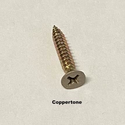 Replacement Window Lock And Keeper Screws Philips 1 Inch X #8 4 Pack / Coppertone Screw