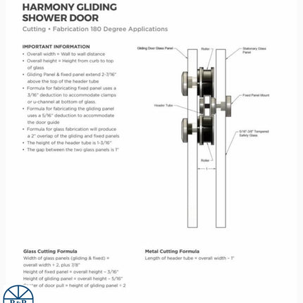 S800 - Brixwell 22-268Bnk And 22-268Bch Gliding Shower Door System