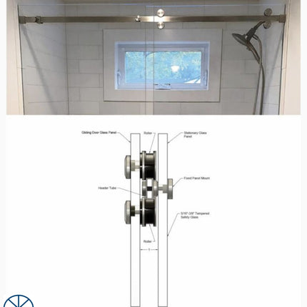 S800 - Brixwell 22-268Bnk And 22-268Bch Gliding Shower Door System
