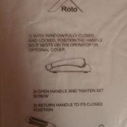 Ss10012 - Roto X Drive Handle For Casement And Awning Window Operator Window Parts