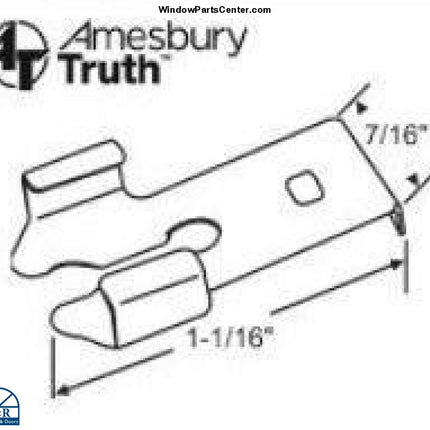 Part Number 221, 39-323 Stainless Steel Detach Clip for Awning and Casement Operators 