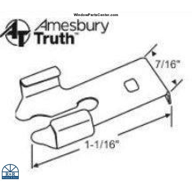 Part Number 221, 39-323 Stainless Steel Detach Clip for Awning and Casement Operators 