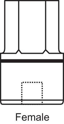 216 - Crank Handle Adapter for ClereStory Windows "Female"