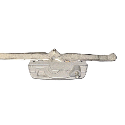 222 - Amesbury Truth Awning Encore Narrow Sill Mounted Operator With stainless steel arms in closed position. 