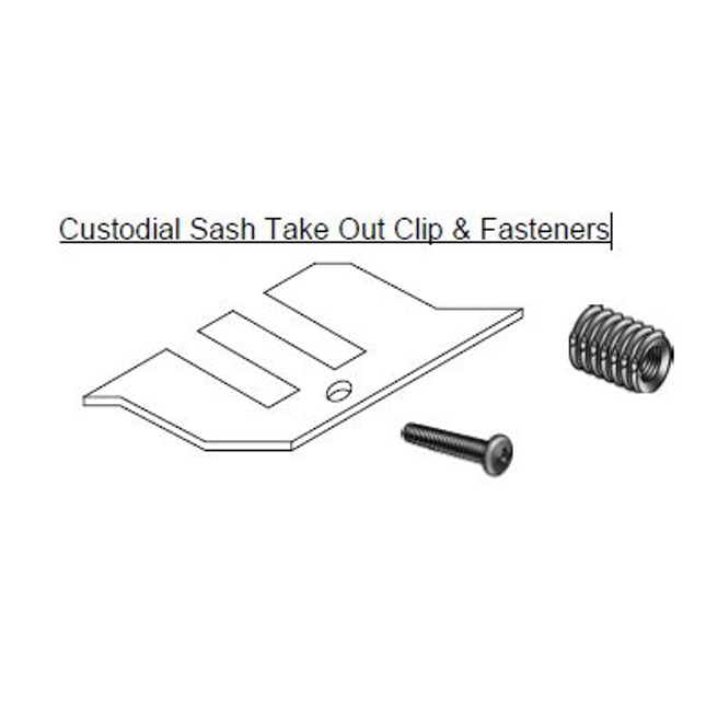 341 Hurd Monument Custodial Sash Take Out Clip & Fasteners Kit - Single and Double Hung Windows