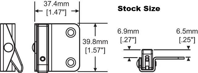 345 - WOCD Standard Angel Ventlock Retrofit Window Opening Control Device Double Hung 1/8 to 5/32in Sash to Sash Stamped on Back for part: Mighton PCT/GB09/1526 24/06/30