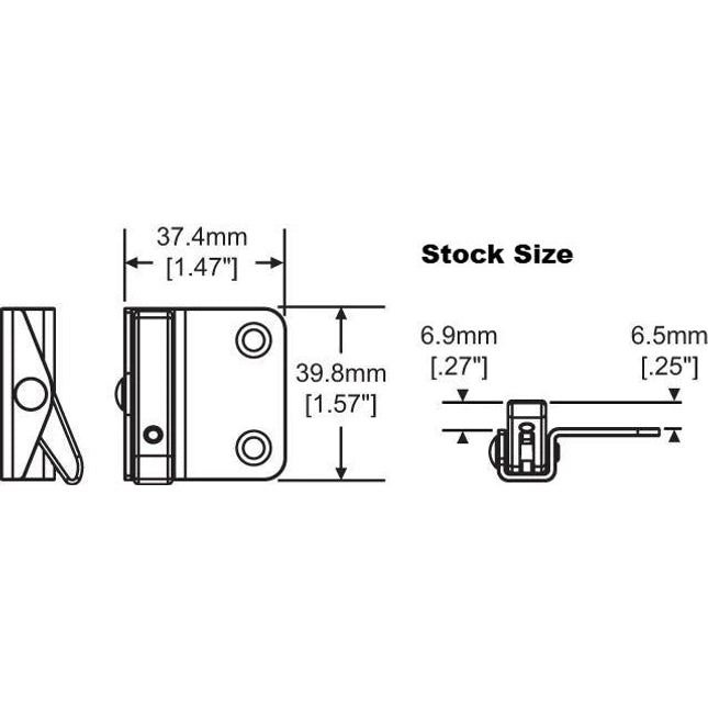 345 - WOCD Standard Angel Ventlock Retrofit Window Opening Control Device Double Hung 1/8 to 5/32in Sash to Sash Stamped on Back for part: Mighton PCT/GB09/1526 24/06/30