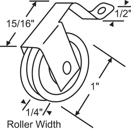 529 Screen Roller for Sliding Patio Door