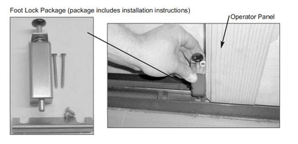 541 - Foot Bolt Secondary Lock Sliding Patio Door