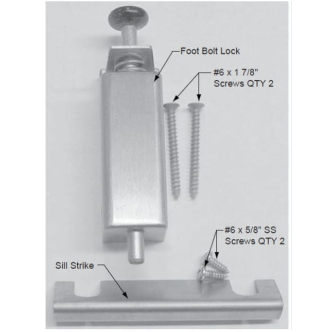 541 - Foot Bolt Secondary Lock Sliding Patio Door