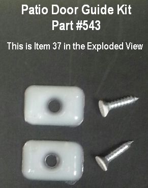 543 - Patio Door Panel Guide Kit