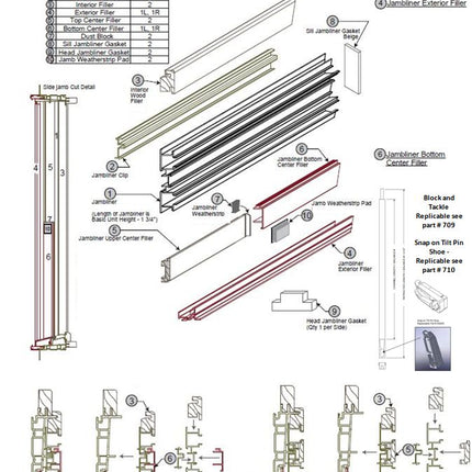 711 - GEN I H3 Jamb Liners Kit (Hurd)