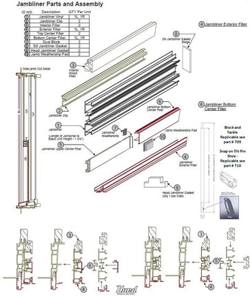 711 - GEN I H3 Jamb Liners Kit (Hurd)