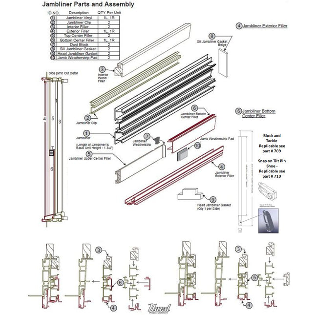 711 - GEN I H3 Jamb Liners Kit (Hurd)
