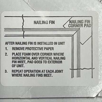 964 - Nailing Fin Corner Pad - Set Of 4