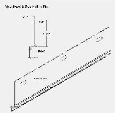 961 - Folding Nailing Fin Head & Side - Set Of 4 Lengths