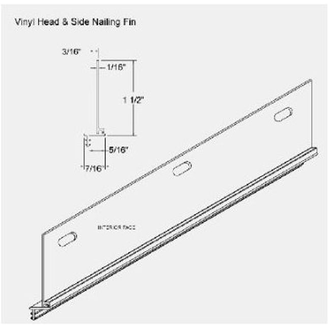 961 - Folding Nailing Fin Head & Side - Set Of 4 Lengths