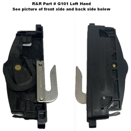 Left hand view of G101. Left if hinge is on left side of window when viewed from the exterior. 