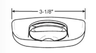 C10000CSC Interlock ASSA ABLOY TRU-Latch Pro Latch Cover Concealed Screw Cover 5f798 color white