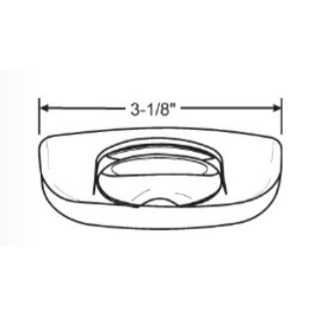 C10000CSC Interlock ASSA ABLOY TRU-Latch Pro Latch Cover Concealed Screw Cover 5f798 color white