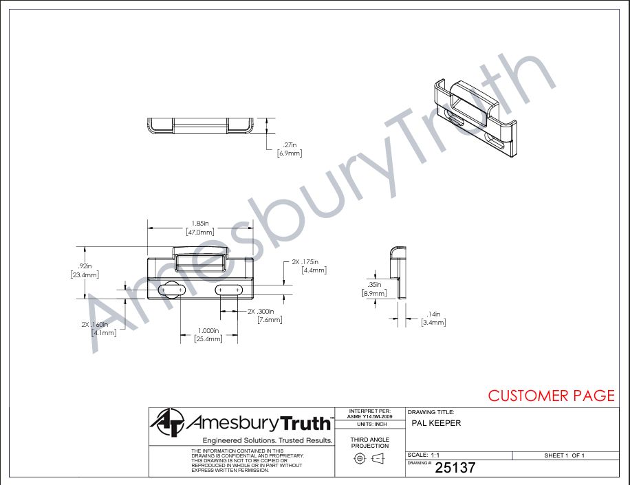 C1010K 25137 Positive Action Lock Face Mount PAL – R&R Windows & Doors