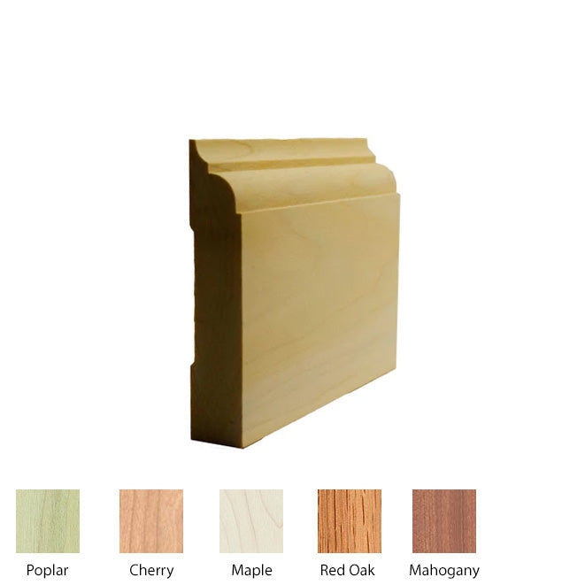 EWBB22 Nose and Cove 3-1/2 inch Baseboard Moulding – R&R Windows & Doors