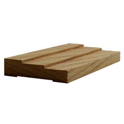 EWCA34 Stepped 2-1/2 inch Casing Trim Moulding Red Oak wood