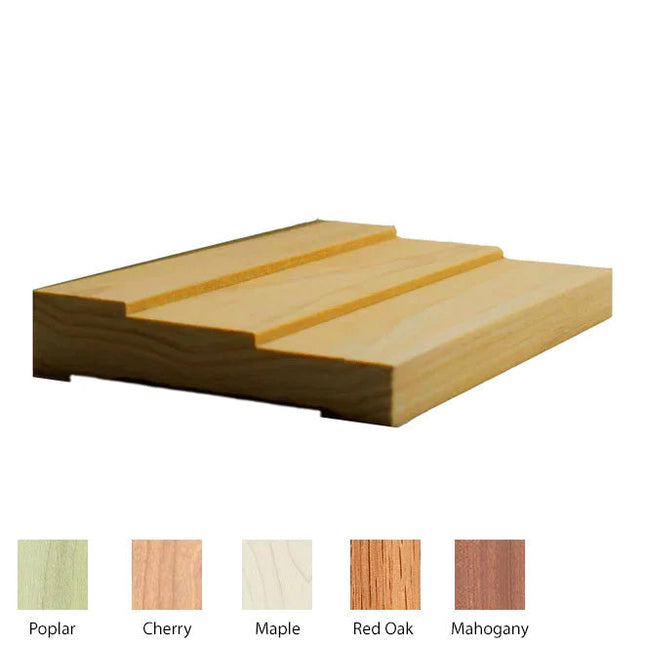 EWCA35 Stepped 3-1/2 inch Casing Trim Moulding Poplar wood