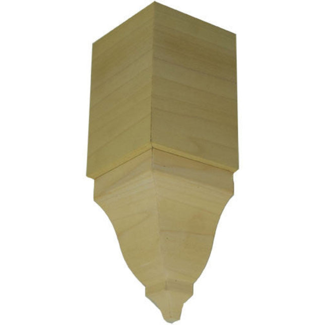 EWCR81 Crown Inside Corner Block 4-1/4" Tall x 3" deep. Unfinished