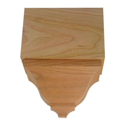 EWCR82 Middle Corner Block 4-1/4" Tall x 3" deep 6" Face Unfinished