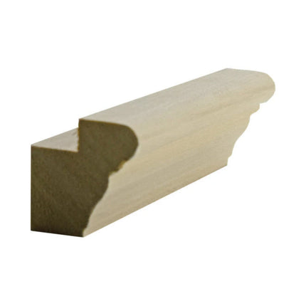 EWLR14 Kitchen Cabinet Light Rail 1-3/8" x 1-3/8" Trim. Unfinished